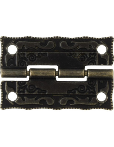 Kit de Bisagras y Cerraduras Vintage HOJLKLD - 4 Cerraduras y 8 Bisagras de Bronce Antiguo