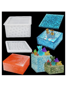 Caja de Almacenamiento de Silicona FineInno 11.5x11.5cm Apilable