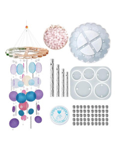 Juego de Moldes de Silicona BIGEBO para Campanas de Viento
