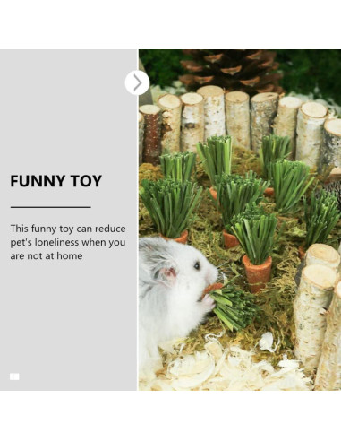 18 Juguetes de Masticar para Conejos y Hámsters Ipetboom