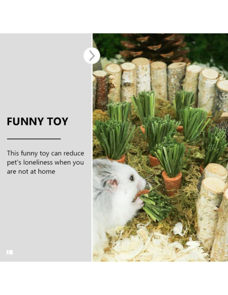 18 Juguetes de Masticar para Conejos y Hámsters Ipetboom