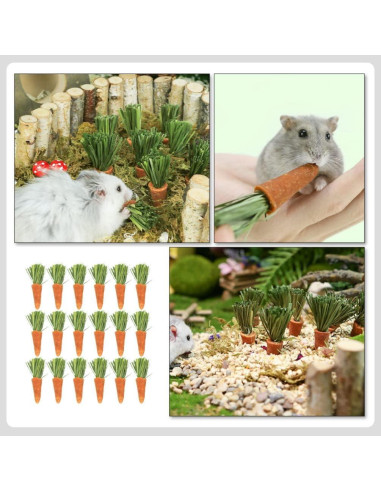 18 Juguetes de Masticar para Conejos y Hámsters Ipetboom