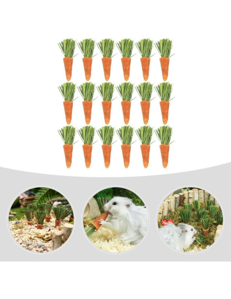 18 Juguetes de Masticar para Conejos y Hámsters Ipetboom