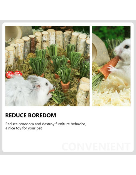 18 Juguetes de Masticar para Conejos y Hámsters Ipetboom