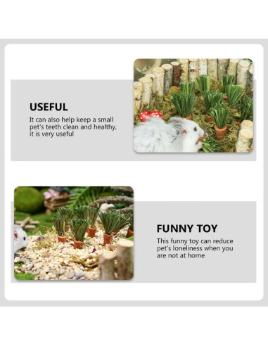 18 Juguetes de Masticar para Conejos y Hámsters Ipetboom