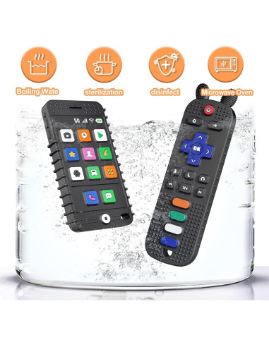 Juguetes de Mordida para Bebés FFTROC - Control Remoto y Teléfono