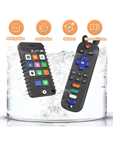 Juguetes de Mordida para Bebés FFTROC - Control Remoto y Teléfono