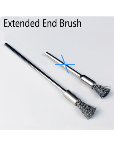 20 Cepillos de Limpieza Acero Inoxidable Luo ke 1/8" (3.18 mm)