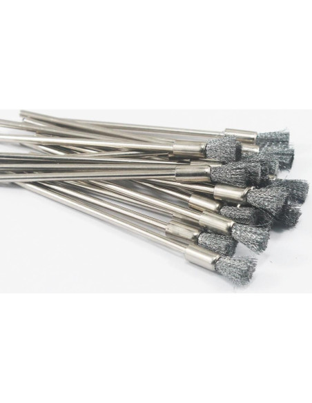 20 Cepillos de Limpieza Acero Inoxidable Luo ke 1/8" (3.18 mm)