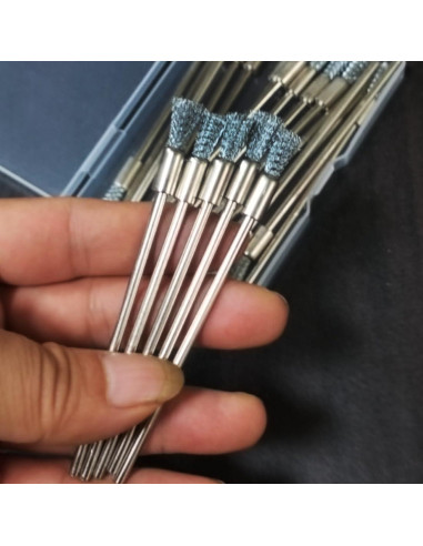 20 Cepillos de Limpieza Acero Inoxidable Luo ke 1/8" (3.18 mm)
