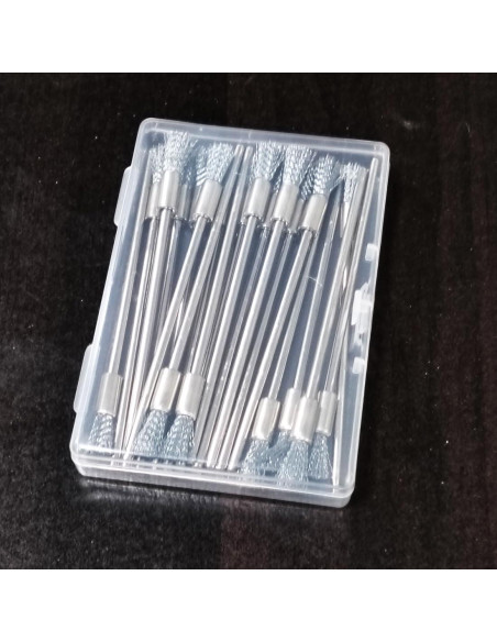 20 Cepillos de Limpieza Acero Inoxidable Luo ke 1/8" (3.18 mm)