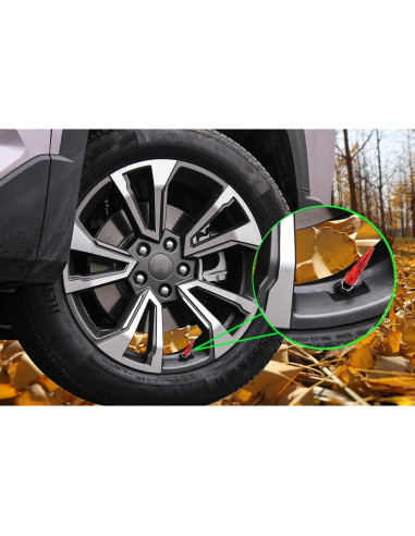 Tapa de Válvula de Neumático Lunsom Aluminio Rojo 4 Pcs