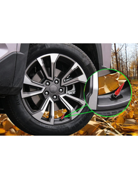 Tapa de Válvula de Neumático Lunsom Aluminio Rojo 4 Pcs