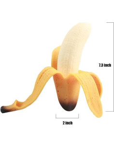 3 Piezas Juguetes Squishy Plátano Alivio Estrés TPR SHEHARUHI 2
