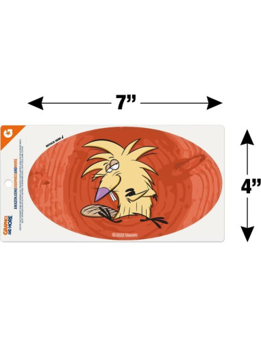 Imán Ovalado de Vinilo Castores Enfurecidos GRAPHICS & MORE 17.8x10.2cm