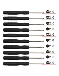 Fixinus Juego de 10 Destornilladores 2.0mm para Electrónica