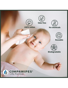 500 Toallitas Comprimidas Compawipes - Papel Higiénico Ecológico 2