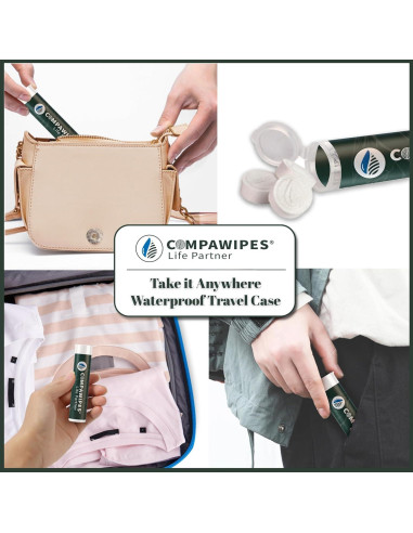 500 Toallitas Comprimidas Compawipes - Papel Higiénico Ecológico