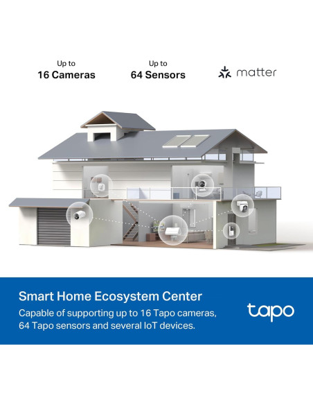 Hub Inteligente Tapo H500 - Controla 16 Cámaras y 64 Sensores