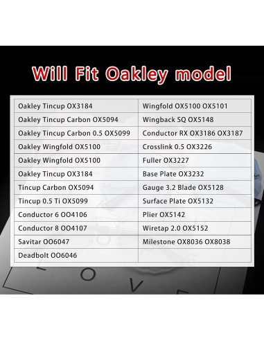 Almohadillas Nasales de Titanio Atornillables para Gafas Oakley Tom Ford 14x7mm