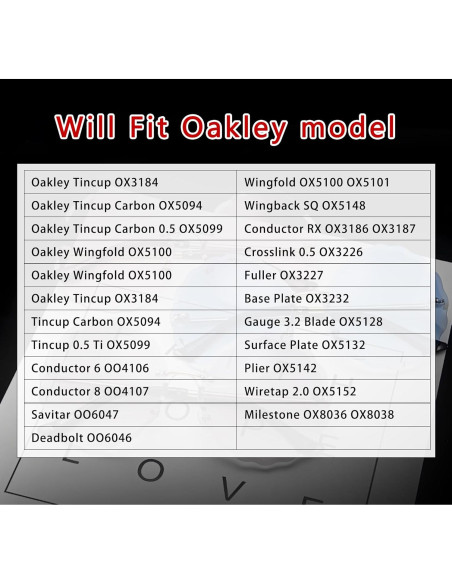 Almohadillas Nasales de Titanio Atornillables para Gafas Oakley Tom Ford 14x7mm