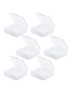 6 Contenedores de Plástico Transparente Koceci para Almacenamiento