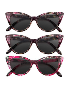 3 Gafas de Sol Gato OWL con Protección UV400 para Mujeres