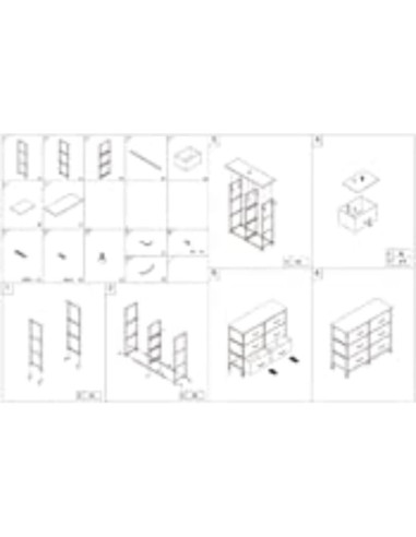 Cajonera de Tela AZL1 de 6 Cajones Marfil con Estructura de Metal