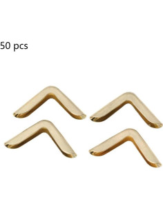 50 Protectores de Esquinas de Hierro Hilitand para Álbumes 2