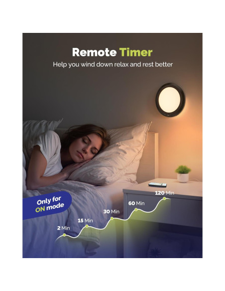 Luz de Techo Recargable Aggforbl 10,000mAh con Control Remoto