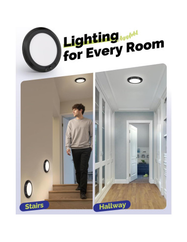 Luz de Techo Recargable Aggforbl 10,000mAh con Control Remoto