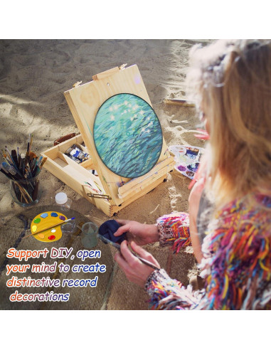 Leptetek 12 Piezas Decoraciones de Discos de Vinilo Vintage