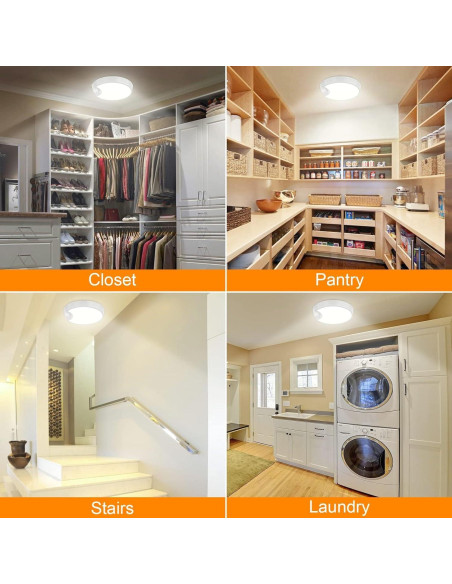 Luz de Techo Recargable DEEPLITE 8000mAh con Sensor de Movimiento