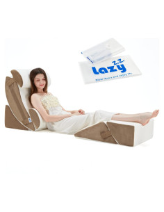 Juego de 6 almohadas en cuña Lazyzizi ortopédicas viscoelásticas