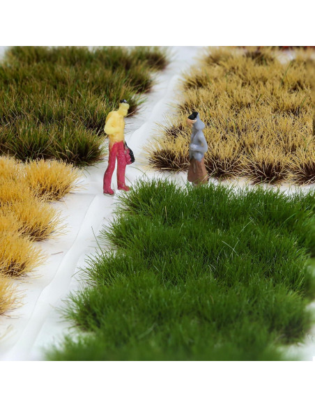 32 Piezas Arbustos Miniatura Verde Oscuro Ylutex para Dioramas