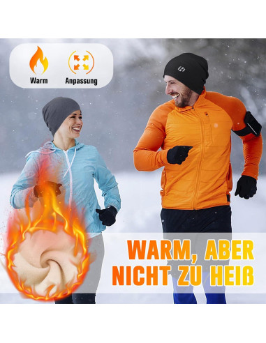 Gorro Térmico de Ciclismo Esqueleto Unisex - Negro