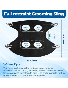 Hamaca de Aseo para Mascotas Jestrem Malla Transpirable M 2