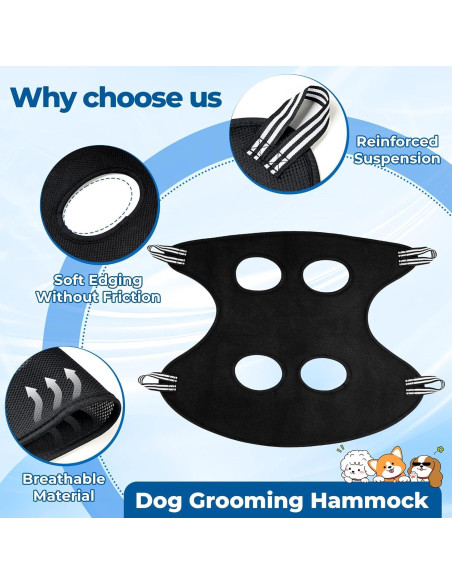 Hamaca de Aseo para Mascotas Jestrem Malla Transpirable M