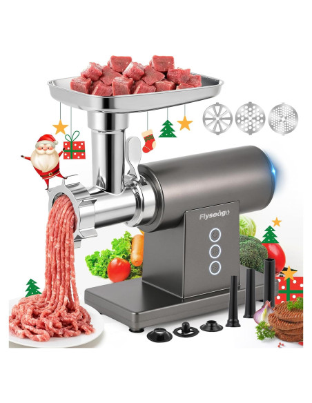 Picadora de Carne Eléctrica Flyseago 3200W Multifuncional
