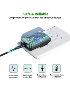 Adaptador de CA Raddy RE40 Radio Emergencia USB-C 100-240V 2