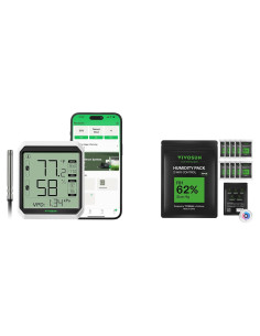 Higrómetro Termómetro Inalámbrico VIVOSUN THB1S Bluetooth 62% HR