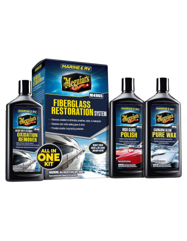 Kit de Restauración de Fibra de Vidrio Meguiar's M4965 - 3 Piezas