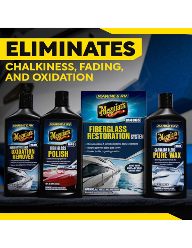 Kit de Restauración de Fibra de Vidrio Meguiar's M4965 - 3 Piezas