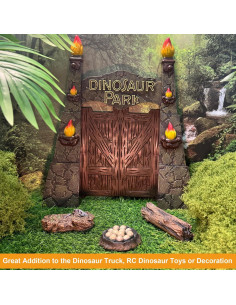 Puerta de Parque de Dinosaurios EKU 30.48cm con Accesorios 2