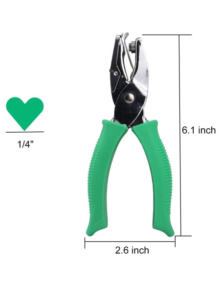 Perforadora de papel Aacehlh corazón 0.64 cm portátil
