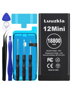 Batería 18800mAh Luuzkla Compatible con iPhone 12 Mini