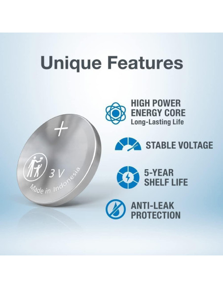 Baterías de Reemplazo Deluxe CR2450 para Llaveros Ford Lincoln (2 Pk)