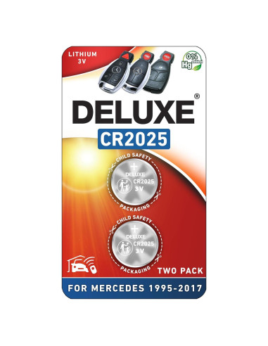 Baterías CR2025 para Llaveros Mercedes-Benz Deluxe - Paquete de 2
