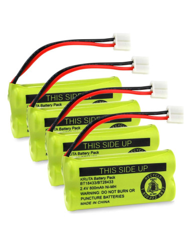 Batería Recargable Kruta BT18433 2.4V 800mAh Ni-MH Paquete 4