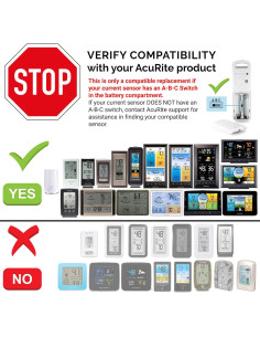 Sensor Inalámbrico de Temperatura y Humedad AcuRite 06002M 2
